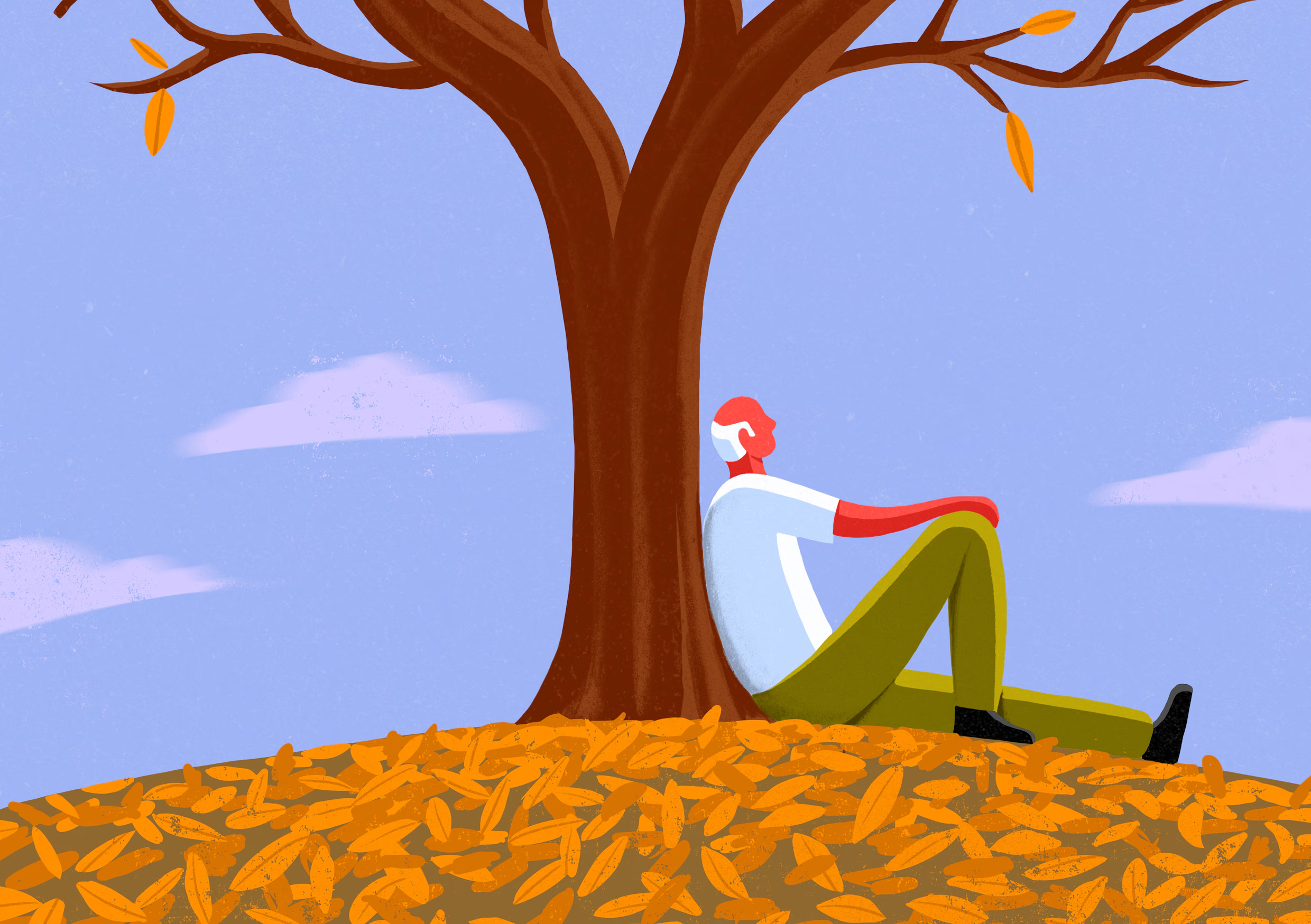 50 plus-camping_Sjoerd van Leeuwen_dagblad Trouw De filosofieredacteur van dagblad Trouw bezocht speciaal onze adult only Camping De Drie Provinciën in Een-West, Drenthe. Maaike van Houten interviewde 50-plussers en gepensioneerden over ouder worden en vooral over hoe je zo lang mogelijk van het leven kunt genieten. Haar gesprekken leverden een artikel vol diepgang én complimenten op over hoe mooi en prettig onze camping is. Illustratie van Sjoerd van Leeuwen