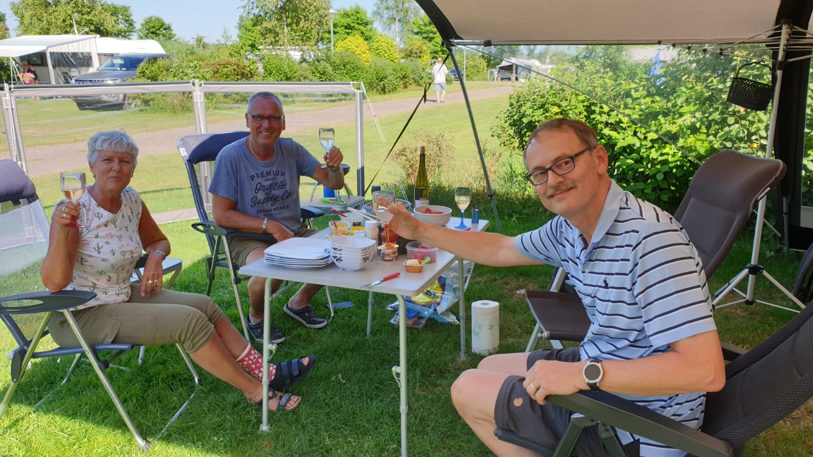 Borrel met de buren Lia de Munk