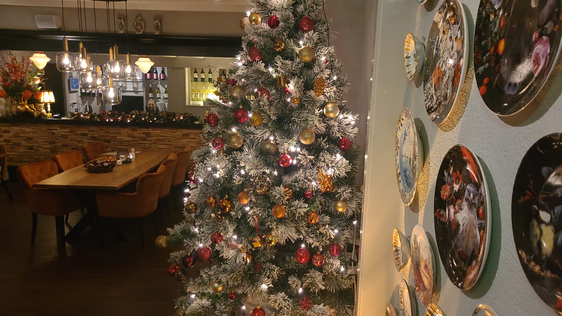 Restaurant kerst 9 cafe kerstboom